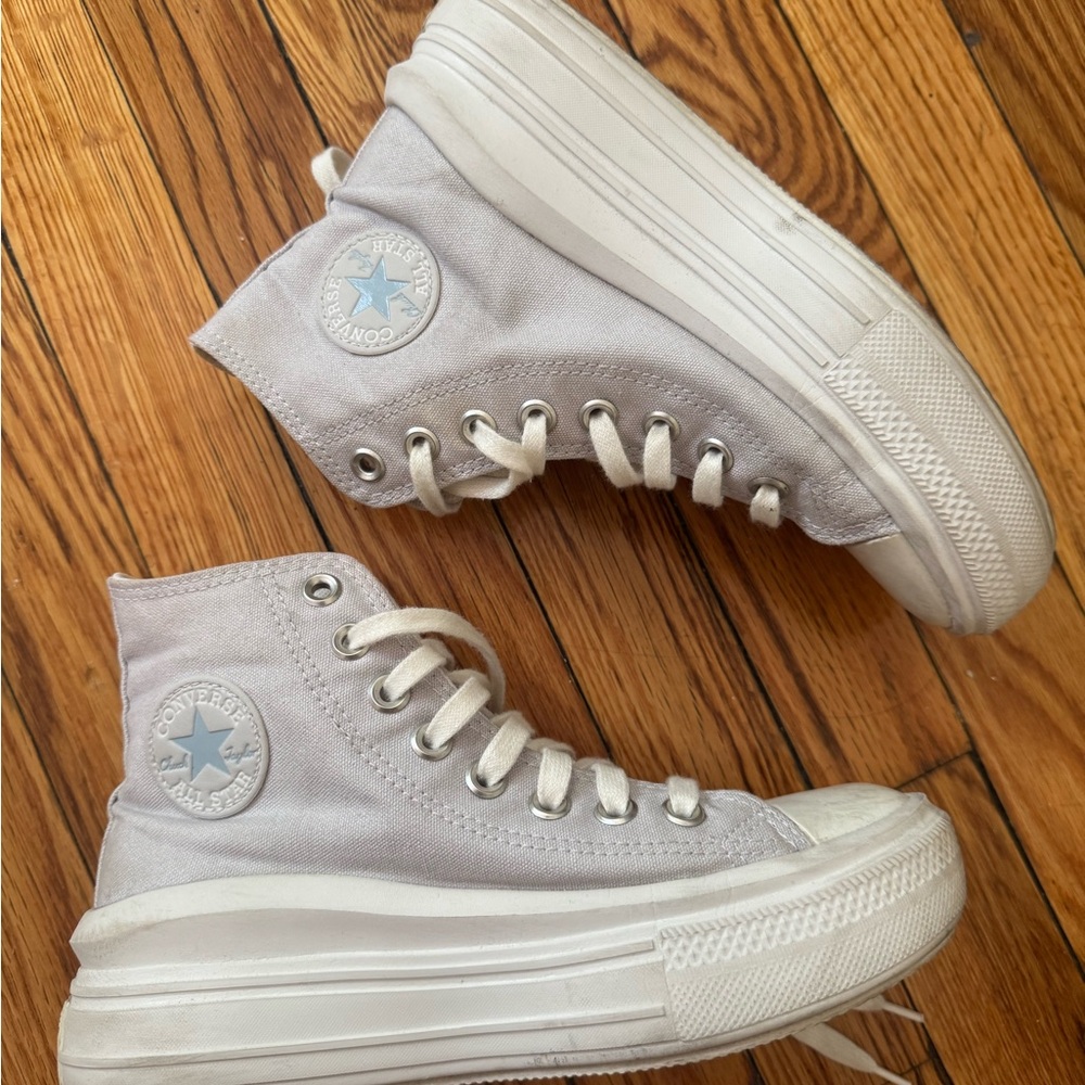 Lavender Platform Swerve Converse